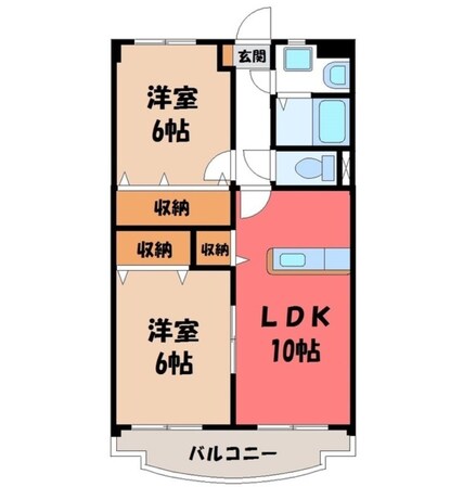 石橋駅 徒歩15分 6階の物件間取画像